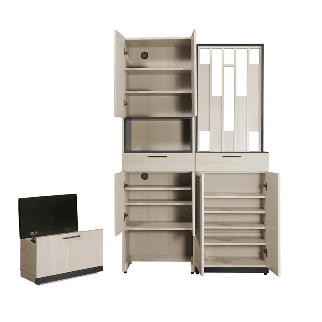 【obis】伊凡卡4*6.5尺玄關組合鞋櫃（全組）