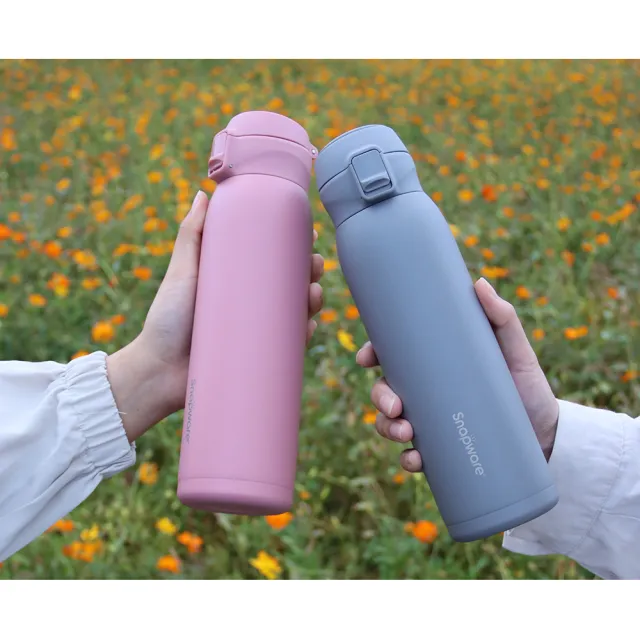 【CorelleBrands 康寧餐具】2入組 316不鏽鋼彈跳保冰保溫杯680ml(四色任選)