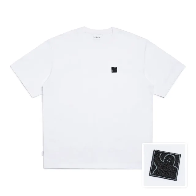 【Mark Gonzales】男女同款 SHMOO 布章T恤-白色