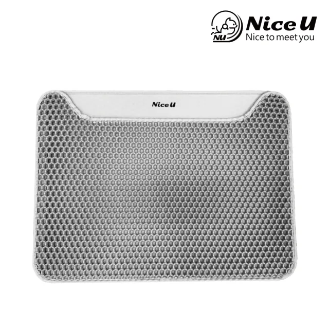 【NiceU】防滑可水洗貓砂墊 落砂墊(大款L 60x45cm)