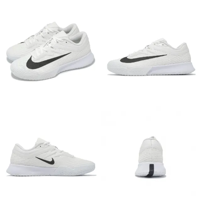 【NIKE 耐吉】網球鞋 Zoom Vapor Pro 3 HC 男鞋 白 黑 硬地網球鞋 支撐 氣墊 緩衝 運動鞋 匹克球 (FZ2161-1