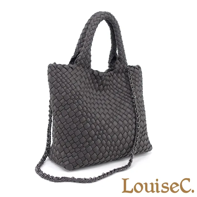 【LouiseC.】雙11 Tree House 瑜珈布-附手腕帶小化妝包-手工編織托特TOTE手提斜背包-2色(CC86022