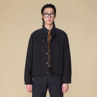 【ARVOpm】無領黑色外套00122505102(新品上市)