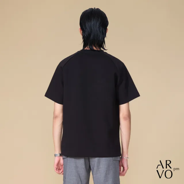 【ARVOpm】男女同款 基本款標準版黑色T恤00212505104(雙11限定)