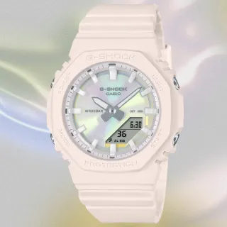 【CASIO 卡西歐】G-SHOCK WOMEN 閃耀光澤 八角雙顯腕錶 雙12 特惠 推薦(GMA-P2100PC-4A)