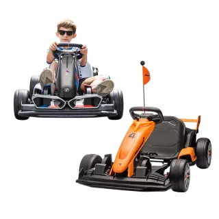 【奔雷國際】麥拉倫 BMW 競速卡丁車 24V雙驅 兒童玩具車超跑 GO Kart 24v 200w(汽車玩具 大人小孩都能玩)