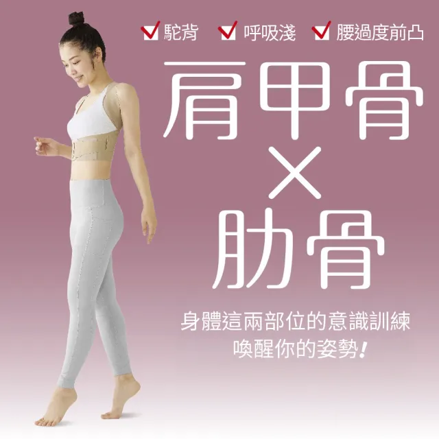 【ALPHAX】日本製原裝 矯姿肩背支撐護腰帶(防駝背 護腰帶 收腹帶 駝背矯正帶 無痕矯姿帶)