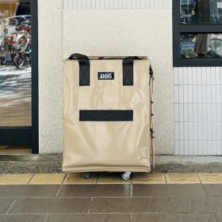 【+886】交換禮物 極野家 豆鯊包 中款 M-3色可選(購物袋/購物袋推車/推車/多功能掛繩)