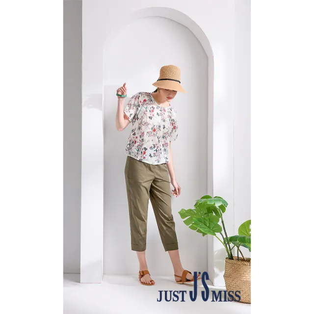 【Just J’S Miss】休閒大口袋七分褲
