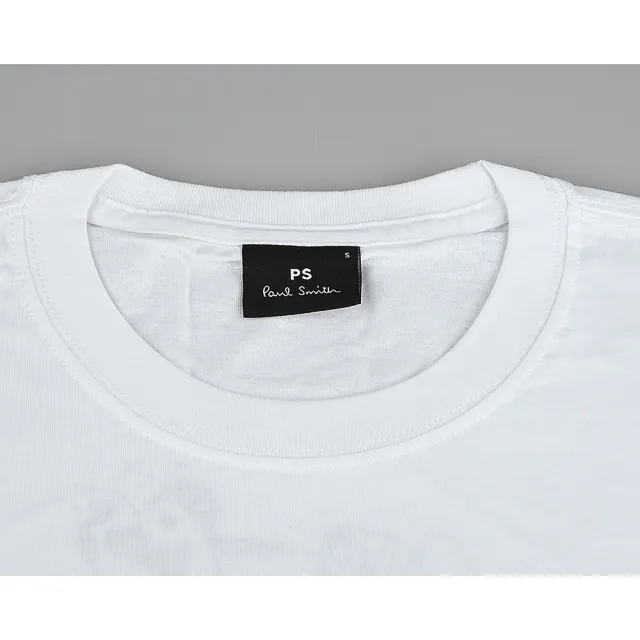 【Paul Smith】PAUL SMITH 白字LOGO顏料噴漆罐造型圓領短袖T恤(男款/白)