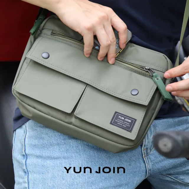 【YUN JOIN】雙11 EMBER 經典側背包 (城市機能 收納強 防潑水 商務通勤 生活休閒)