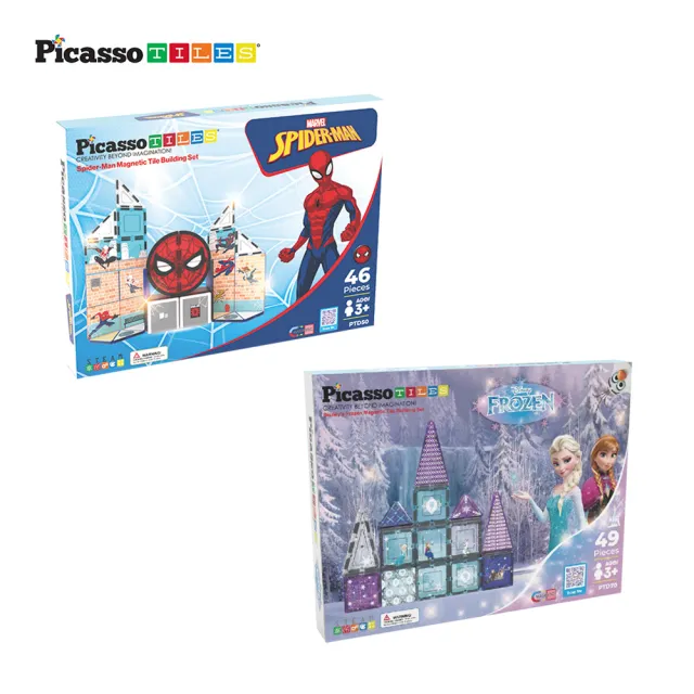 【PicassoTiles】Disney系列彩繪磁力片(磁鐵 幾何 立體拼圖)