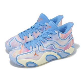 【NIKE 耐吉】籃球鞋 Jordan Tatum 3 GS 大童 女鞋 Cloud 0 藍 粉紅 暈染(HF3136-400)