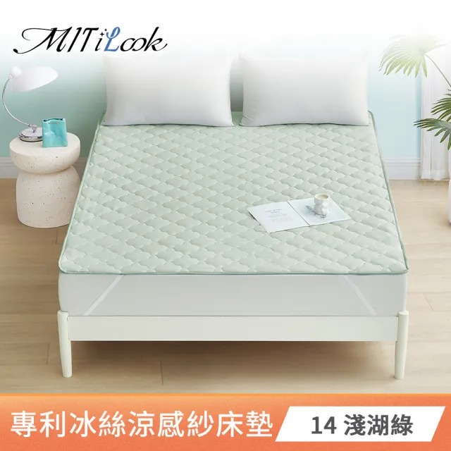【MIT iLook】專利冰霧極凍涼感冰冰防護保潔墊(單/雙-多款選/Q-MAX值0.46/冰涼/涼墊/冰絲墊/涼夏)