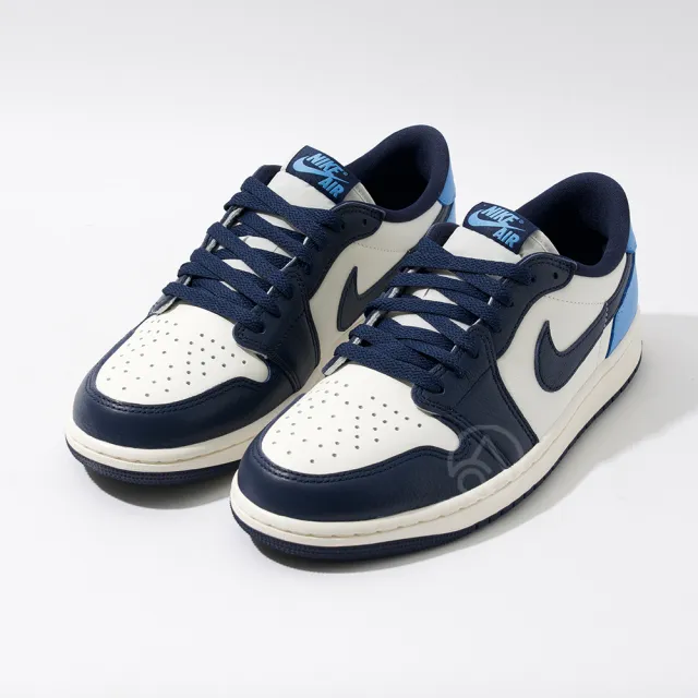 【NIKE 耐吉】Air Jordan 1 Low OG 男鞋 黑曜石藍色 皮革 透氣 AJ1 低筒 休閒鞋 CZ0790-400