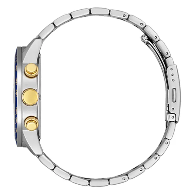 【CITIZEN 星辰】Chronograph 海水藍三眼計時男錶/44mm 雙11 (AN3684-59L)