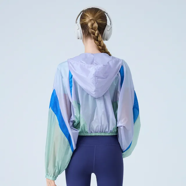 【YUANDONGLI 元動力】輕量亮彩開襟外罩(淺紫;S-XL;4251234904)