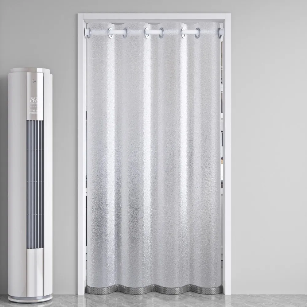 【大城小居】免打孔客廳臥室冷氣空調擋風簾/廚房油煙味隔斷簾 磁吸款(適用門寬55-75cm 簾寬90高190)