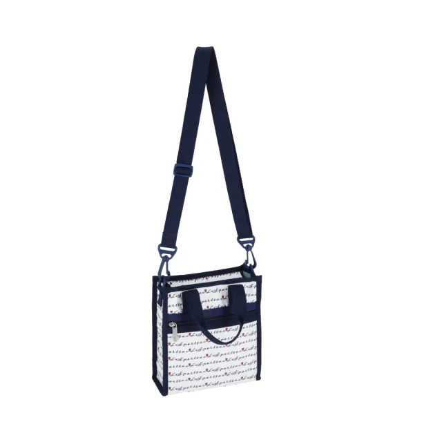 【Lesportsac】MINI N/S TOTE 迷你方型托特包 通勤隨身包 肩背手提袋 送禮 禮物 推薦 女包(藍調手札)