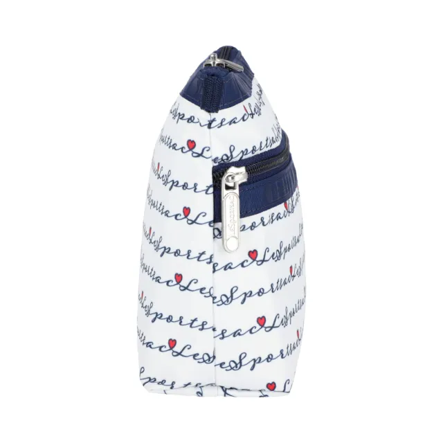 【Lesportsac】Cosmetic Clutch 雙層拉鍊收納化妝包 收納袋 盥洗包 送禮 禮物 推薦 女包(藍調手札)