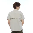 【JEEP】男裝 機能造型口袋工裝短袖襯衫(沙色)