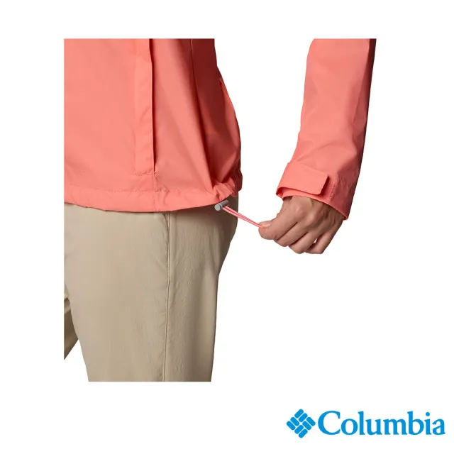 【Columbia 哥倫比亞】女款-防潑水外套-曙光粉(UWR57760AW/JS)