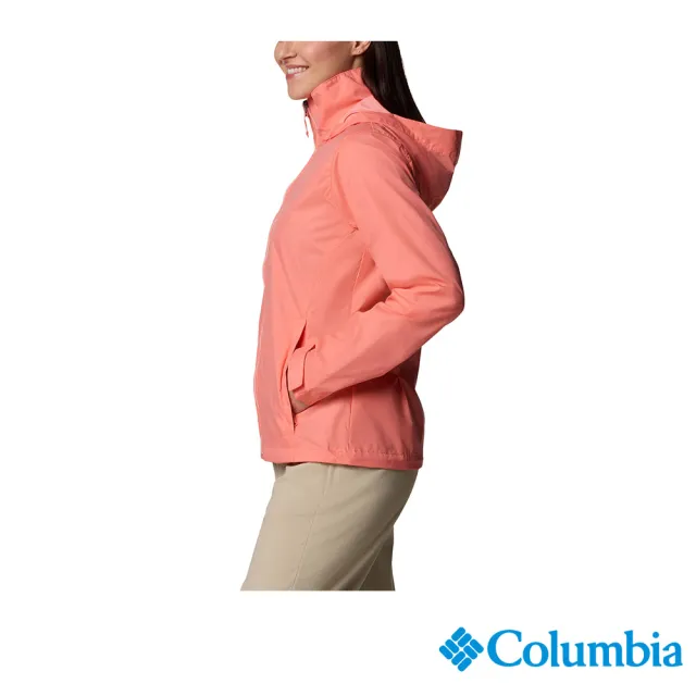【Columbia 哥倫比亞】女款-防潑水外套-曙光粉(UWR57760AW/JS)