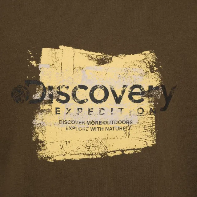【Discovery Expedition】Freshvent 刷漆風格印花短袖T恤 上衣(DXRS7G053-BRD)