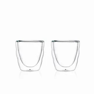 【Bodum】PILATUS 雙層玻璃杯2入組(80cc)