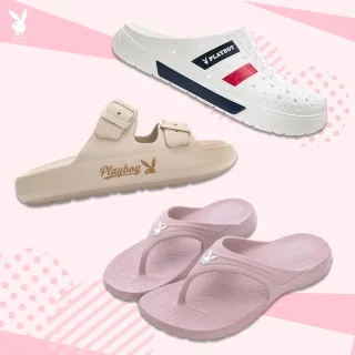 【PLAYBOY】精選防水洞洞鞋 拖鞋 夾腳鞋 涼鞋(晴雨兩用)