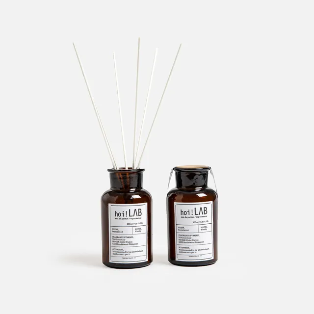【hoi!LAB】超值2入組實驗室香氛-精油擴香200ml(多款味道可選)