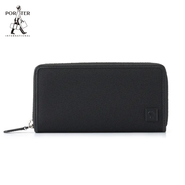 【PORTER INTERNATIONAL】俐落簡約CAKE長夾(黑)