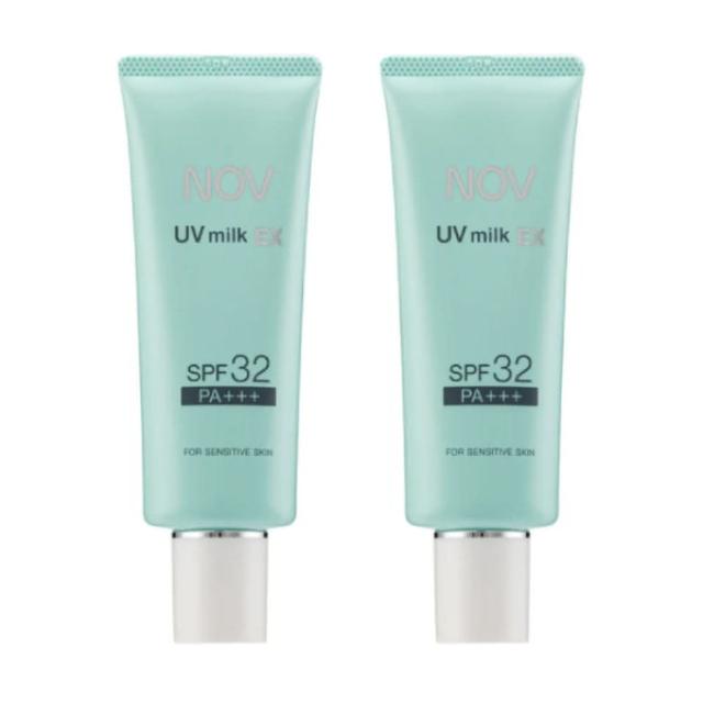 【NOV 娜芙】防曬水凝乳SPF32 PA+++增量瓶(二入組)