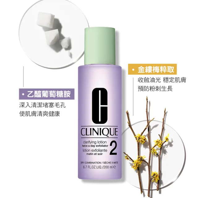 【CLINIQUE 倩碧】前導潔膚水保養升級組(三步驟溫和潔膚水400ml)