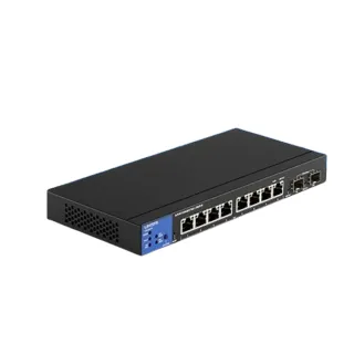 【Linksys】8埠POE+GE/2埠SFP_POE L2管理型 Gigabit 超高速乙太網路交換器_鐵殼(LGS310MPC-TW)