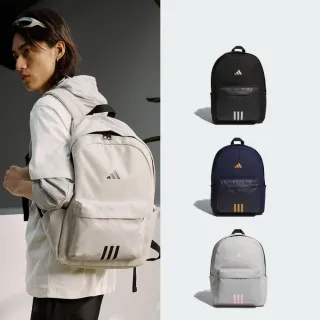【adidas 愛迪達】3-STRIPES 後背包 雙肩背包 書包 戶外 運動 休閒(多款任選)