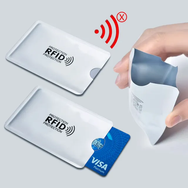 【E.dot】10入組 RFID安全防盜刷卡套/卡片保護套