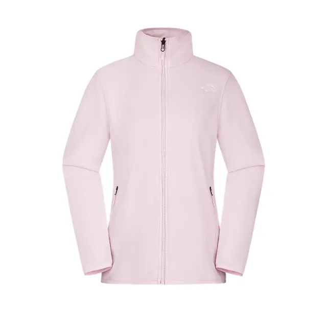 【The North Face】TNF 休閒 運動 保暖抓絨外套 W GLACIER FLEECE JACKET - AP 女 粉(NF0A8FJUBP6)