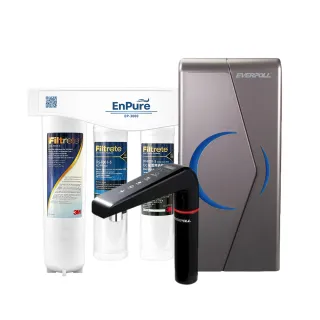 【EVERPOLL】EVB-298-E 廚下型雙溫UV觸控飲水機 贈三道式淨水系統(飲水機/加熱器/儲熱型/廚下飲水機)
