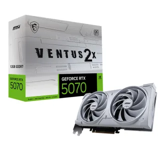 【MSI 微星】顯卡+電源組合★GeForce RTX 5070 12G VENTUS 2X OC WHITE 顯示卡+MAG A850GL PCIE5 80PLUS 85