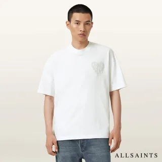 【ALLSAINTS】TRIP 純棉愛心塗鴉短袖T恤-白 M010PD(寬鬆版型)