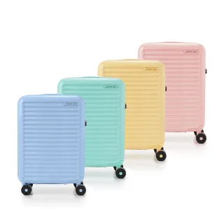【Samsonite RED】20吋 TOIIS BLOSSOM 極簡線條可擴充大容量輕量PC防盜拉鍊避震輪行李箱/登機箱(多色可選)