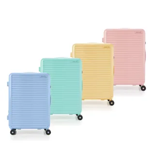 【Samsonite RED】25吋 TOIIS BLOSSOM 極簡線條可擴充大容量輕量PC防盜拉鍊避震輪行李箱/旅行箱(多色可選)