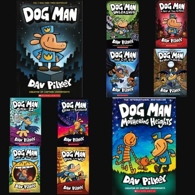 【麥克兒童外文書店】小學生英文童書Dog Man1-10集超狗神探爆笑漫畫(紐約時報暢銷書排行榜)