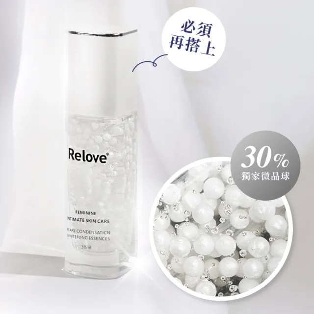 【Relove】淨柔白桃-私密美白賦活晶球凝露30ml ex升級版(私密保養、私密處美白)