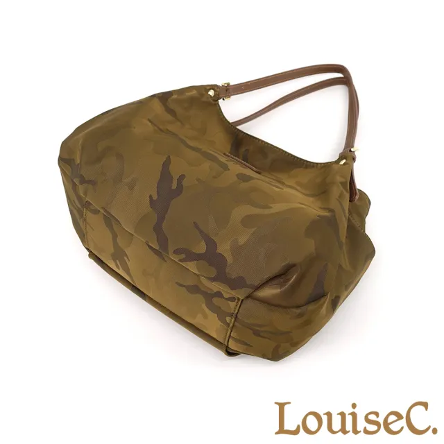 【LouiseC.】雙11 Tree House 牛皮 輕盈尼龍 優雅高質感迷彩 肩背斜背防水包 5色 可拆式內袋設計 CC02478