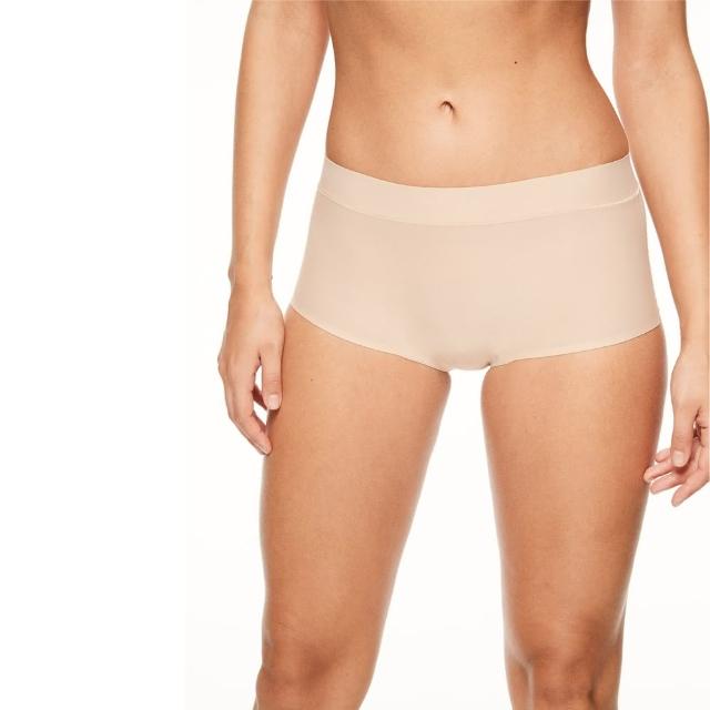 【Chantelle 仙黛爾】Soft Stretch.涼感透氣平口無痕內褲 膚色.10640_0WU(超強彈力包覆)