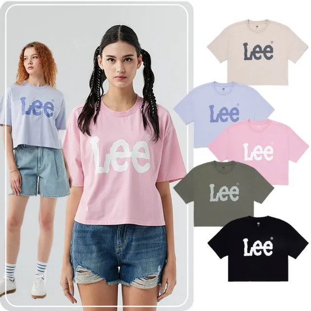 【Lee】女裝 短袖T恤 / 短版 胸前經典大LOGO 共5色 季節性版型(LB502059)