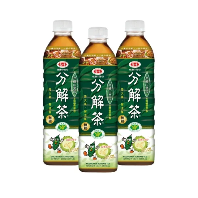 【愛之味】(定期配)健康油切分解茶590mlx2箱(共48入/山苦瓜)