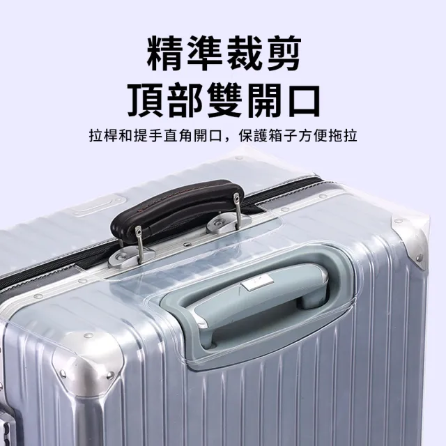 【YUNMI】免拆脫行李箱套 透明行李箱防水保護套 行李箱防塵套 行李套 旅行箱套 旅行箱保護套(20/22/24吋)